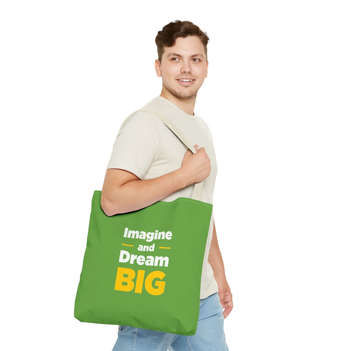 Imagine And Dream Big Tote Bag (AOP)