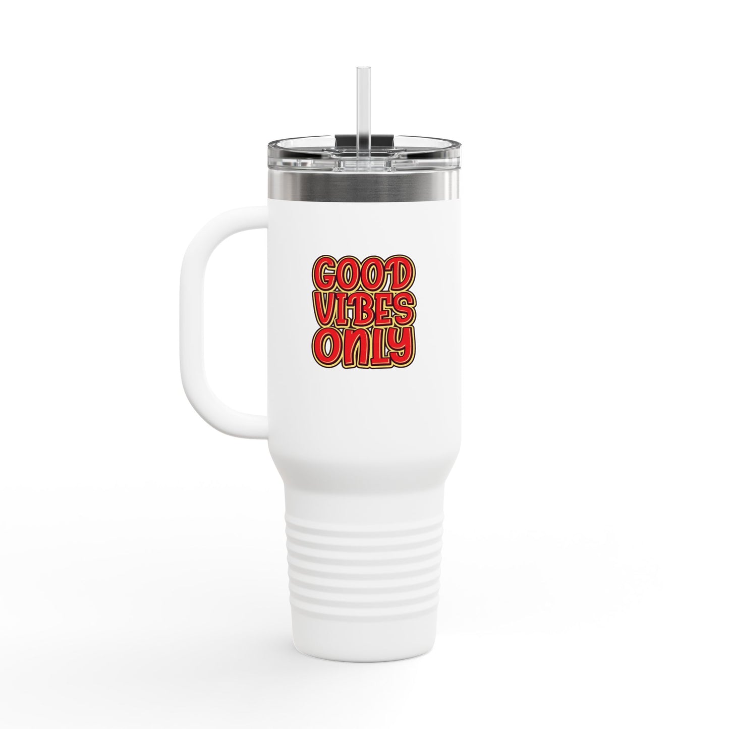 Good Vibes Only Insulated Travel Mug, 40oz