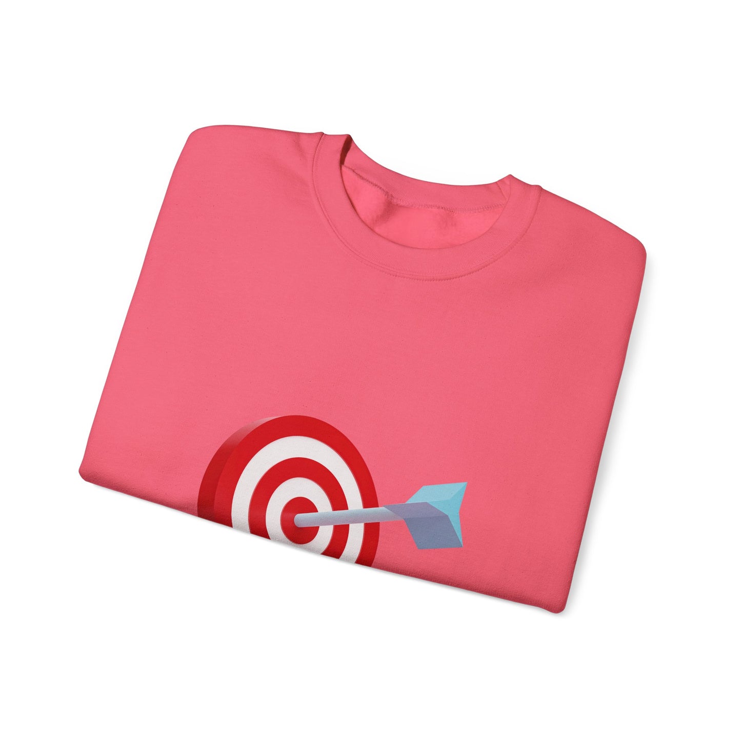 3d Render Arroe Hit The Center Of Target Or Goal Of Success Unisex Heavy Blend™ Crewneck Sweatshirt