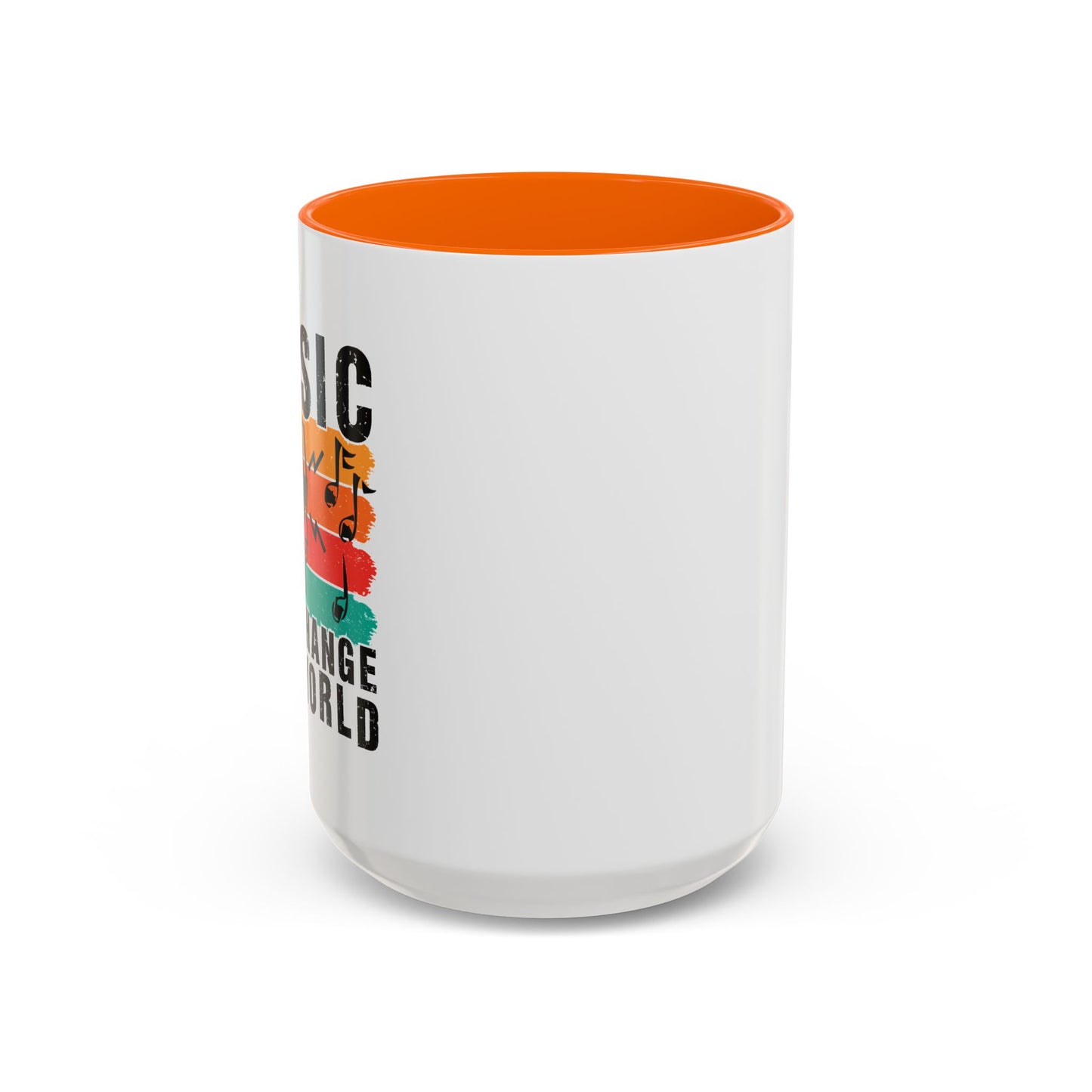 Music Can Change The World Accent Coffee Mug (11, 15oz)