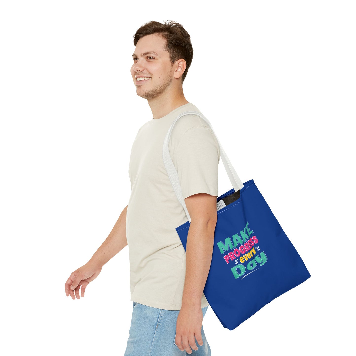 Make Progress Every Day Tote Bag (AOP)