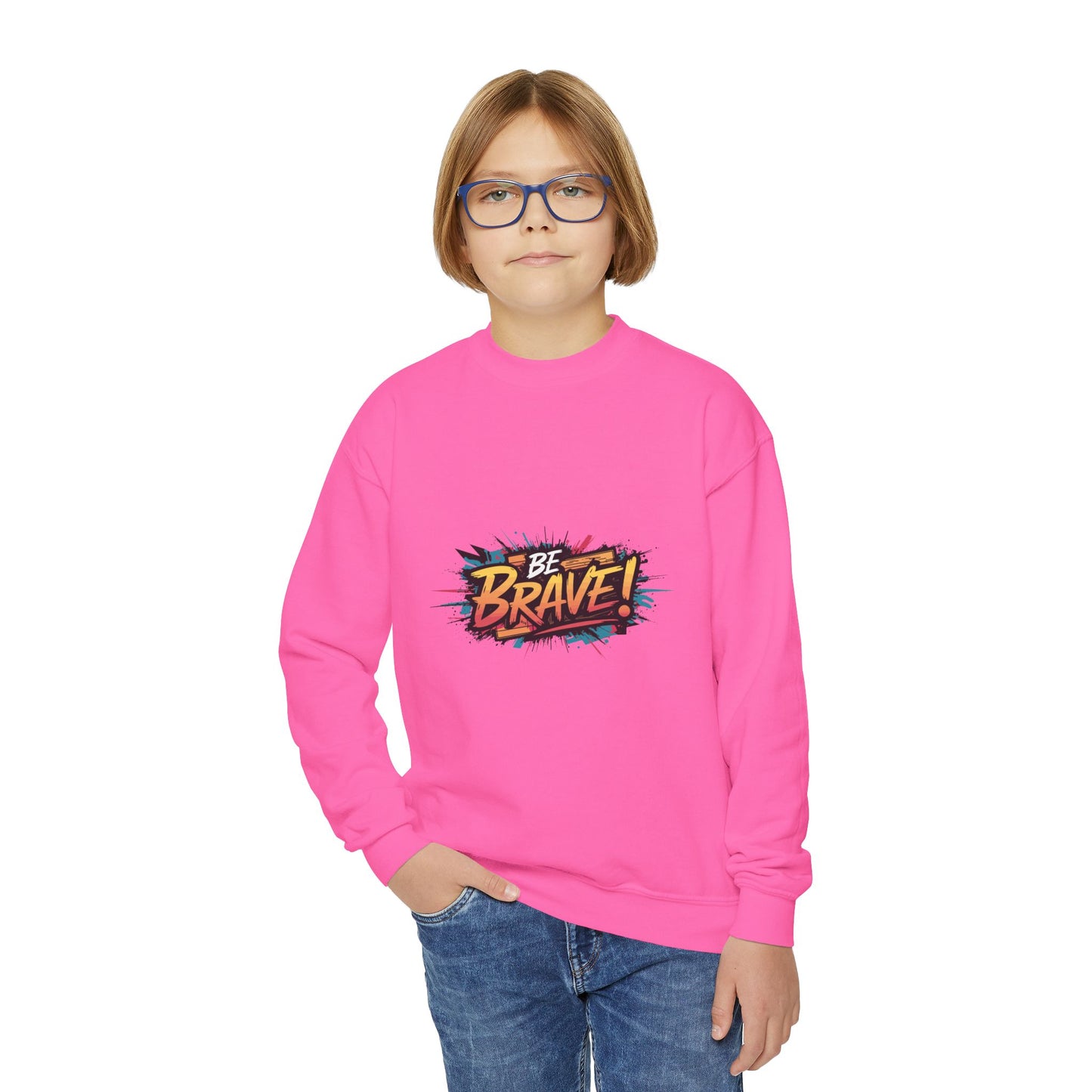 Be Brave! Youth Crewneck Sweatshirt