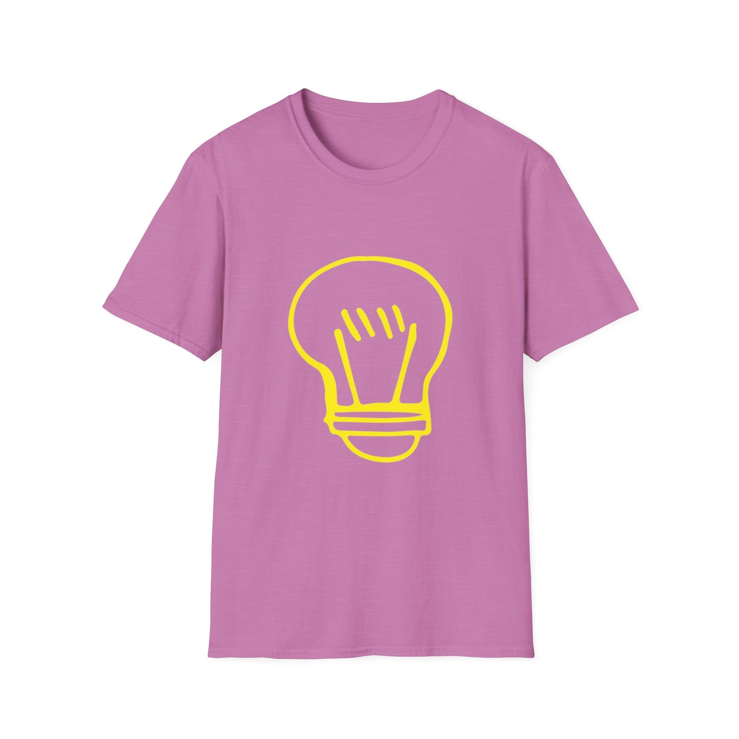 Drawing Light Bulb Icon Unisex Softstyle T-Shirt