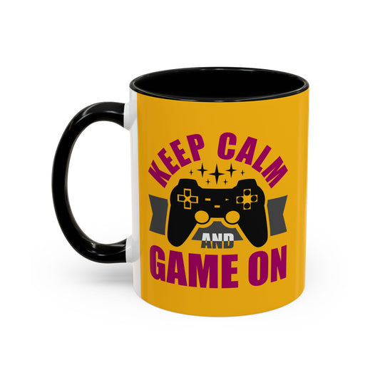 Keep Calm And Game On Accent Coffee Mug (11, 15oz)