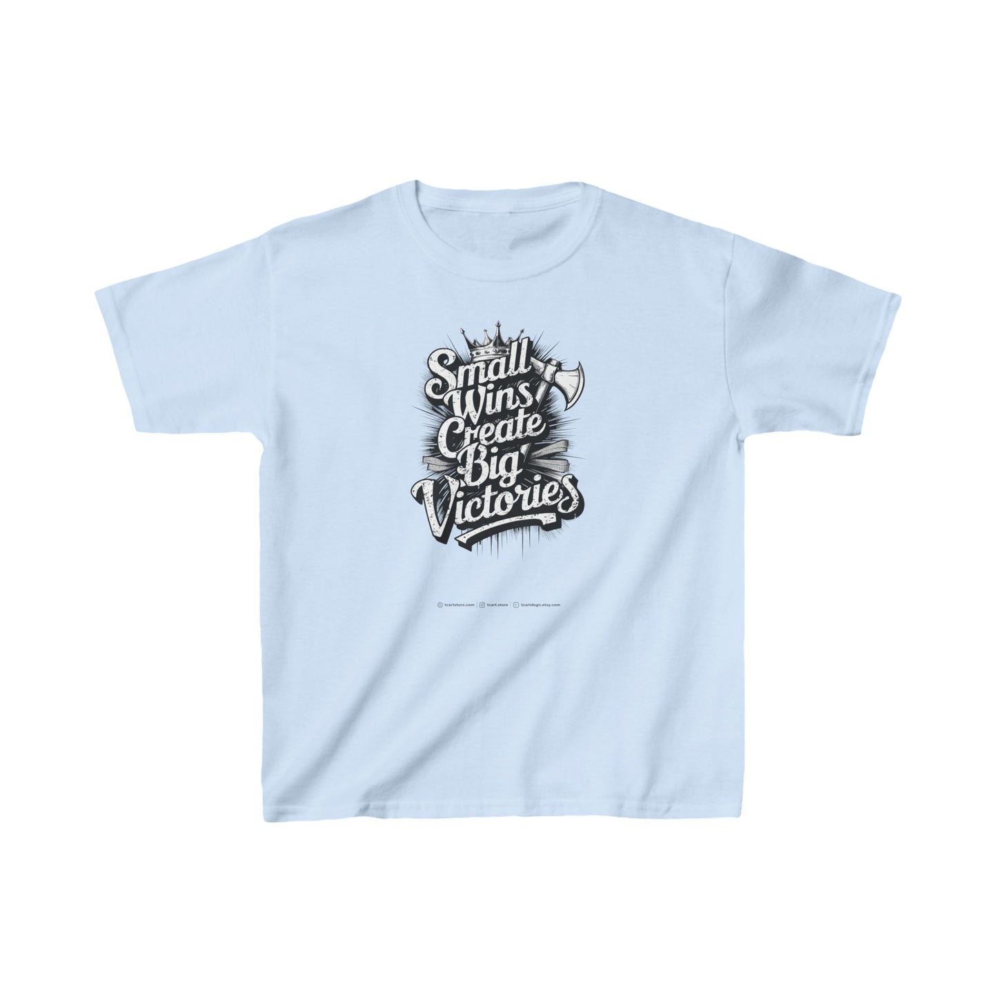 Small Wings Create Big Victories Kids Heavy Cotton™ Tee