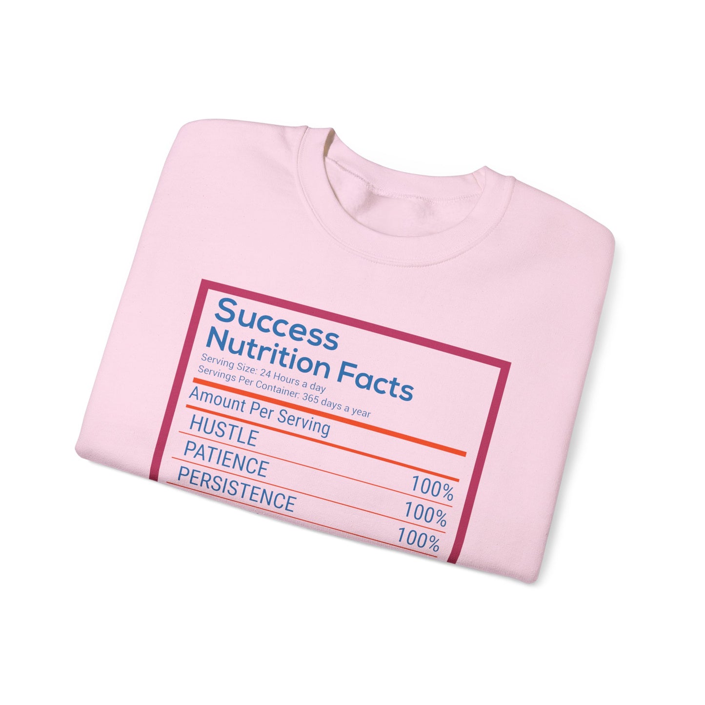 Success Nutrition Facts Unisex Heavy Blend™ Crewneck Sweatshirt