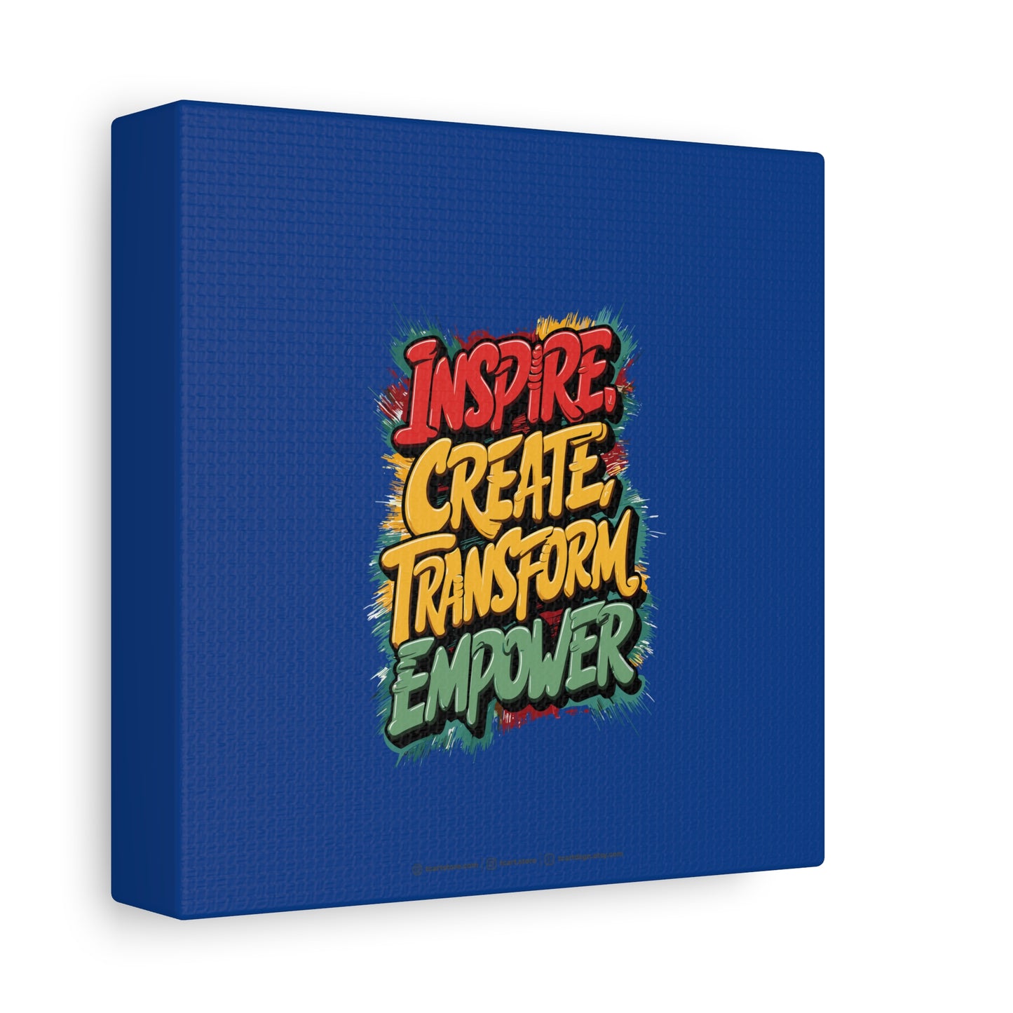 Inspire Create Transform Empower Matte Canvas, Stretched, 1.25"