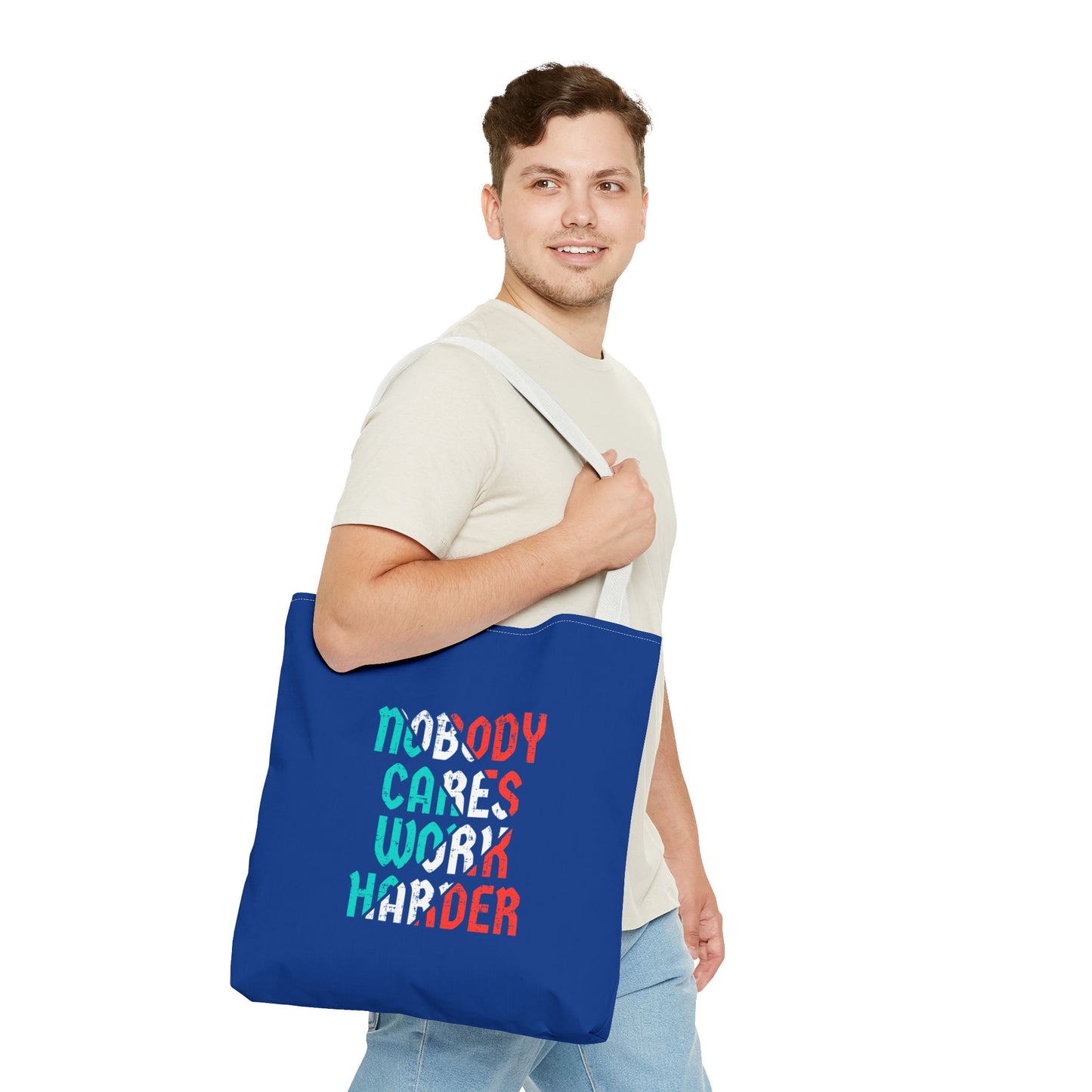 Nobody Cares Work Harder Tote Bag (AOP)