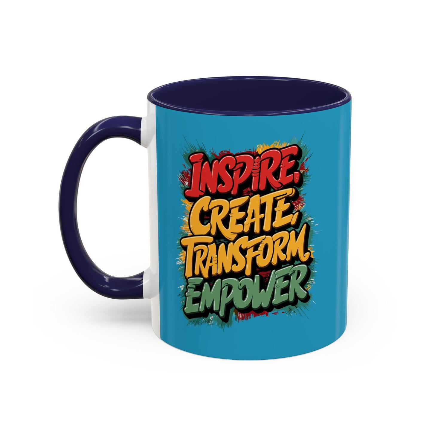 Inspire Create Transform Empower Accent Coffee Mug (11, 15oz)