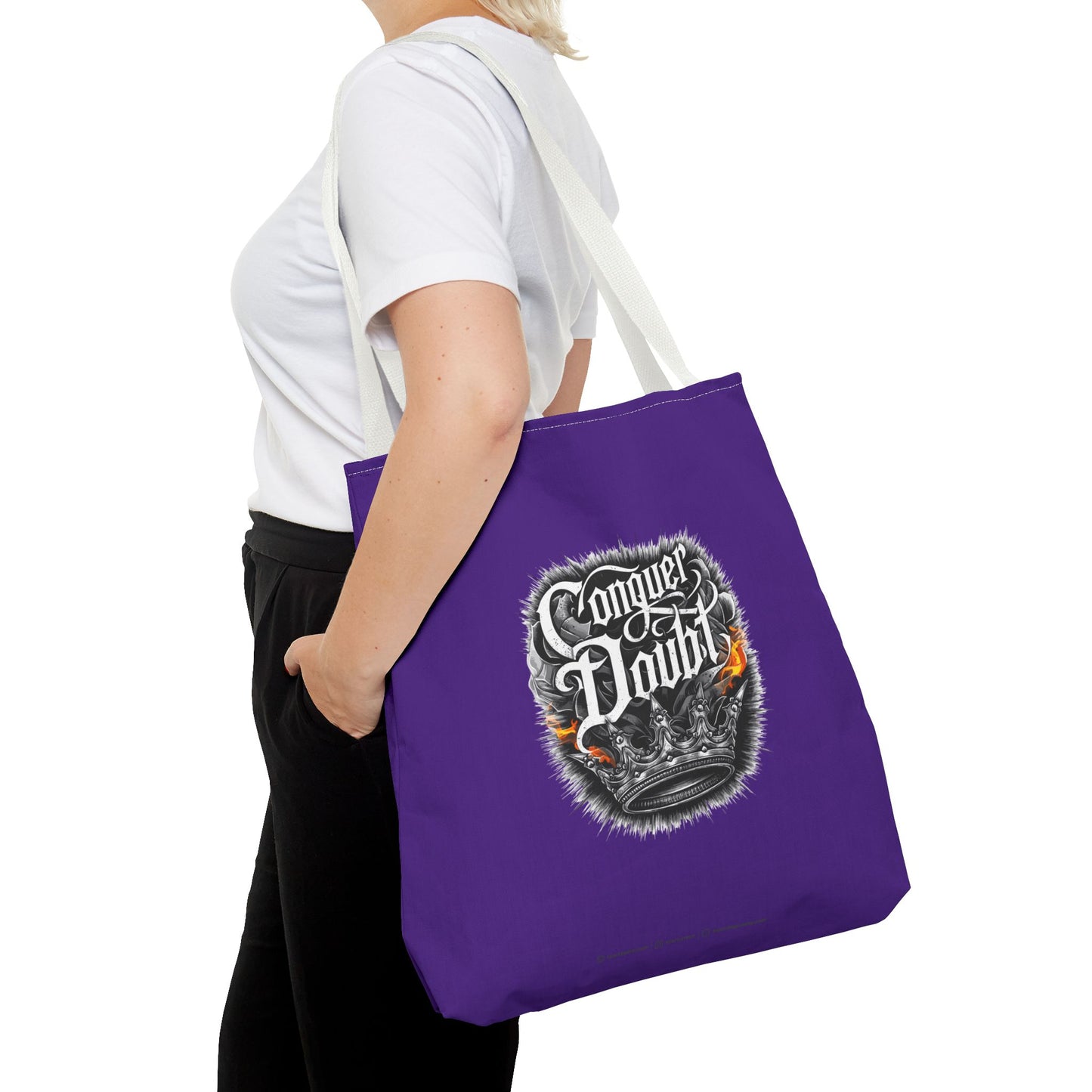 Conquer Doubt Tote Bag (AOP)