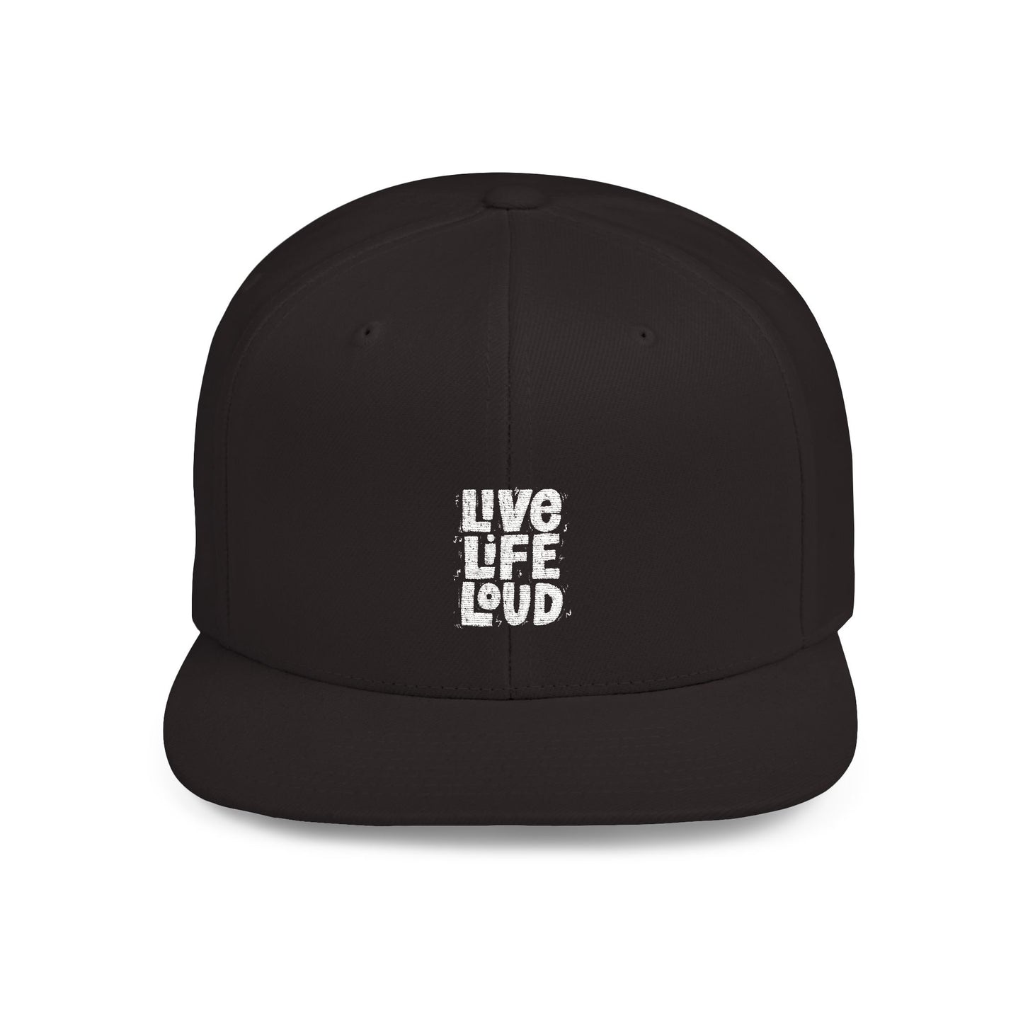 Live Life Loud Flat Bill Snapback