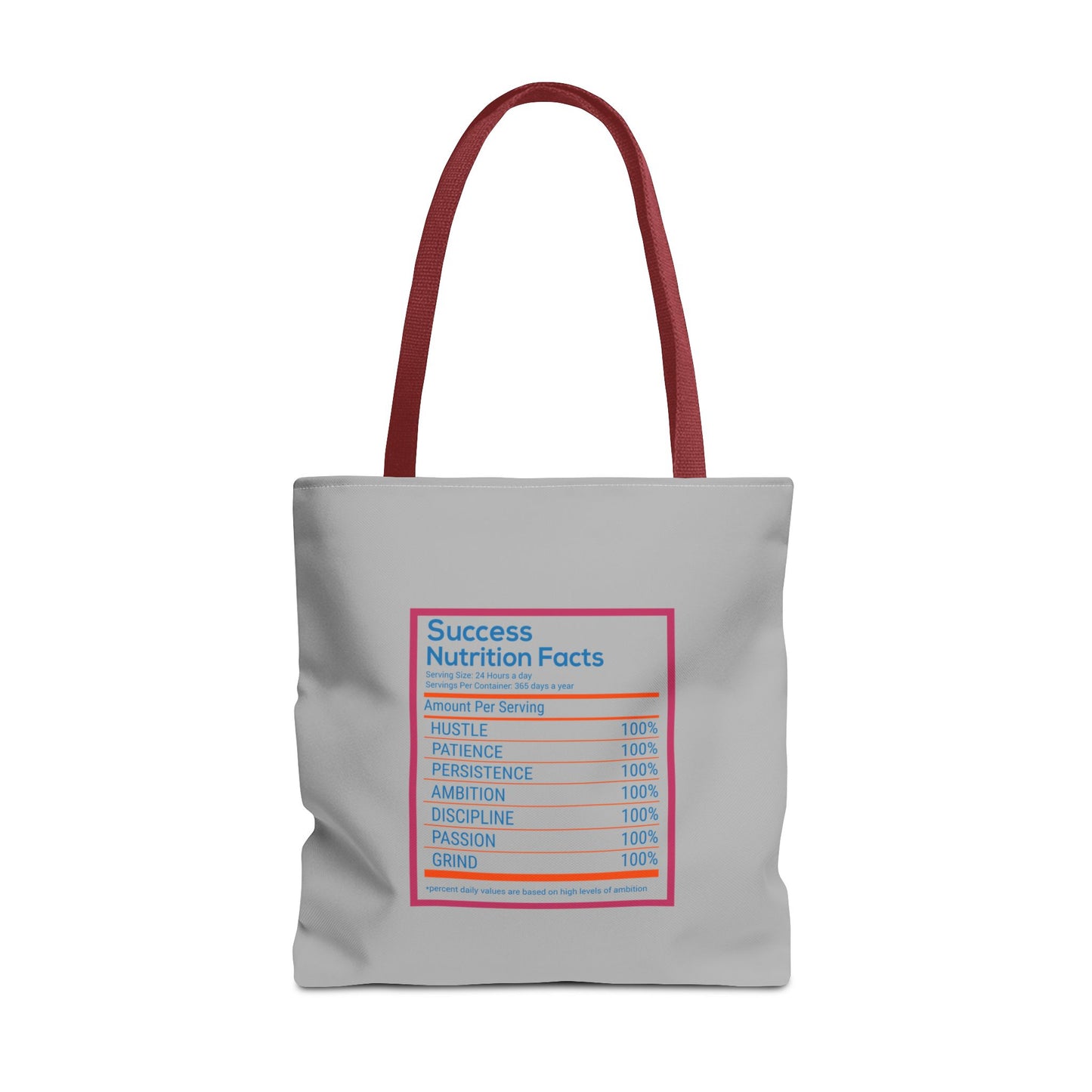 Success Nutrition Facts Tote Bag (AOP)