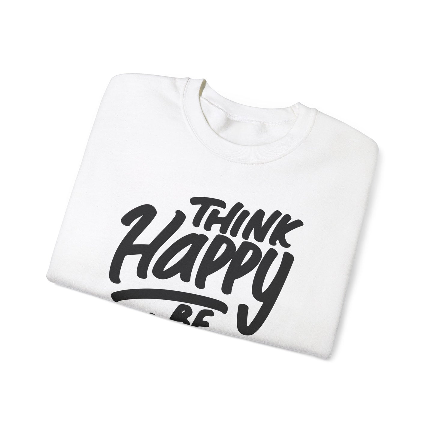 Think Happy Be Happy Unisex Heavy Blend™ Crewneck Sweatshirt