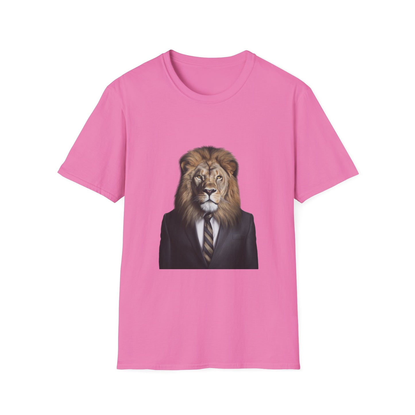lion business person Unisex Softstyle T-Shirt