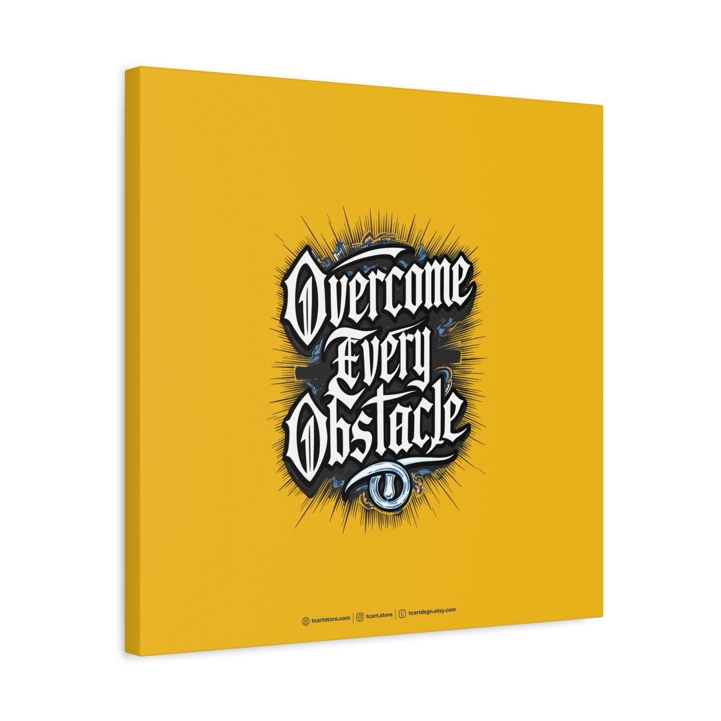 Overcome Every Obstacle Matte Canvas, Stretched, 1.25"