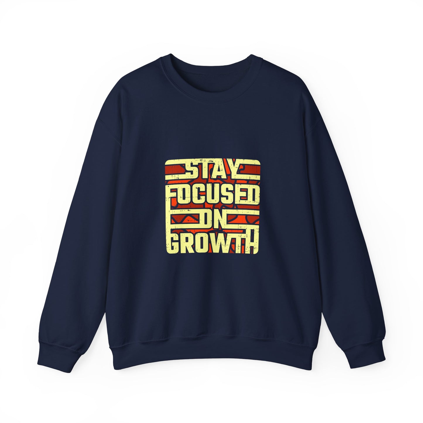 Stay Focused On Growth Unisex Heavy Blend™ Crewneck Sweatshirt