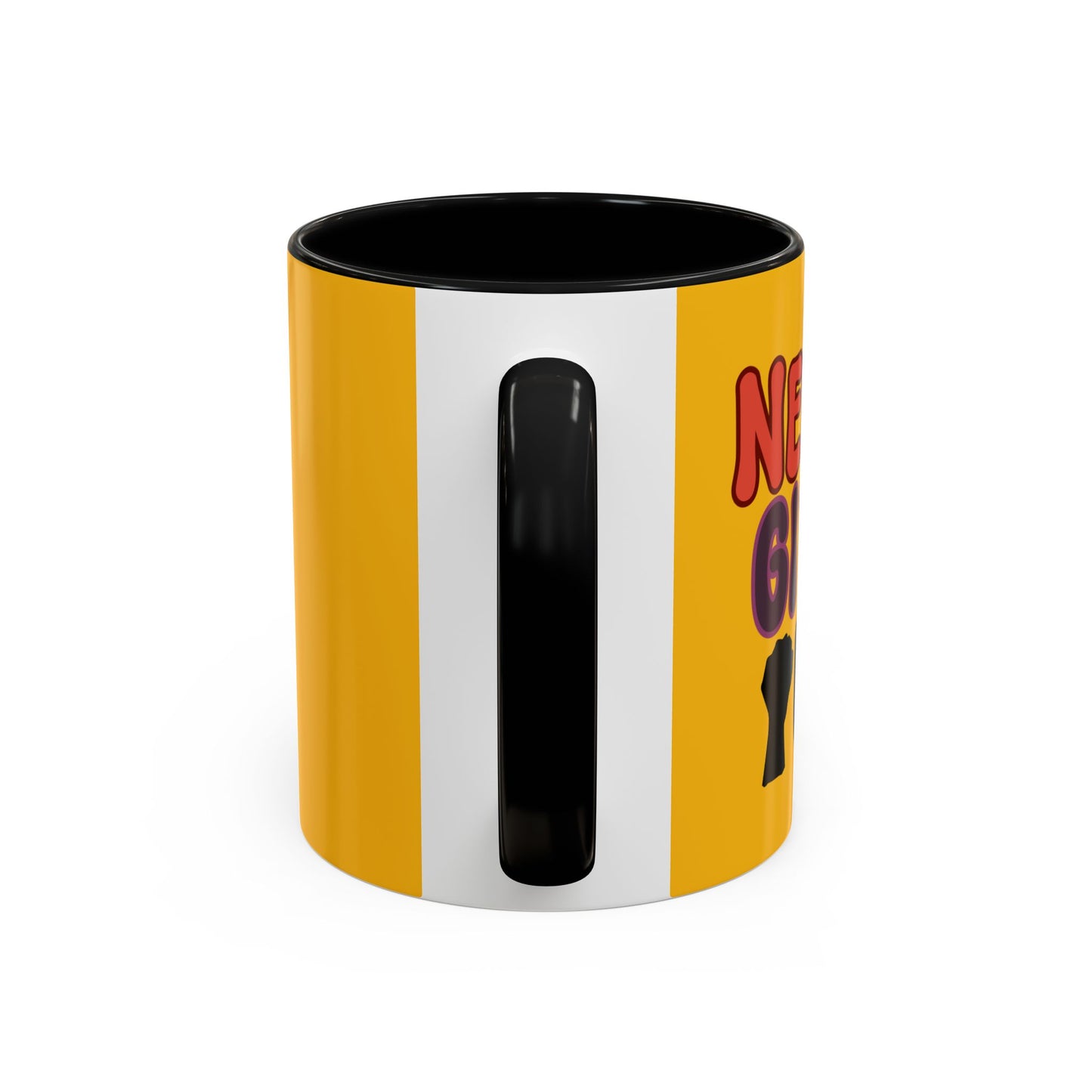 Never Give Up Accent Coffee Mug (11, 15oz)