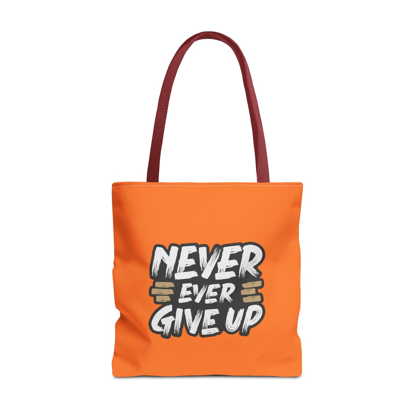 Never Give Up Tote Bag (AOP)