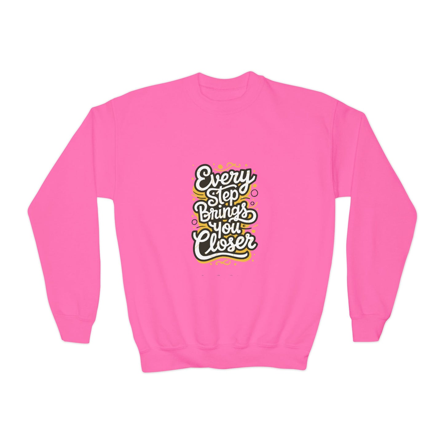 Every Step Brings You Closer Youth Crewneck Sweatshirt