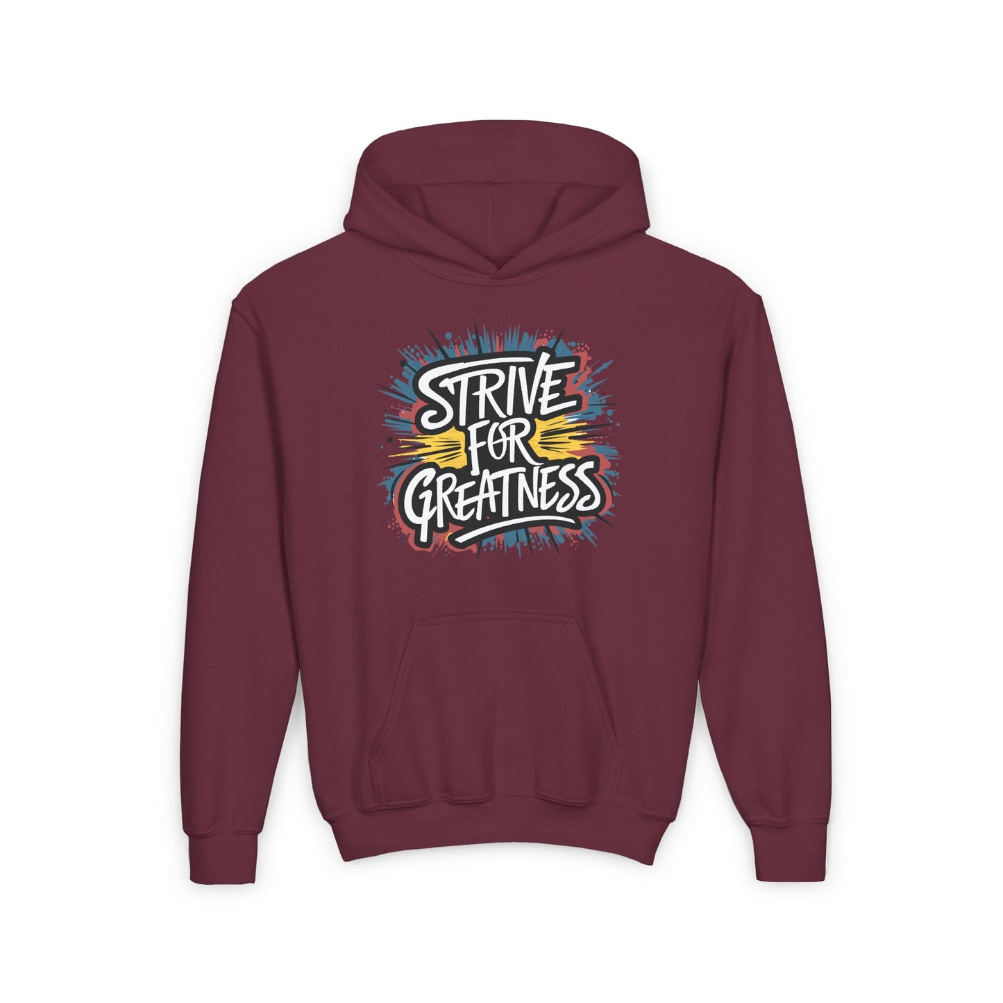 Strive For Greatness Youth Heavy Blend Hooded Sweatshirt
