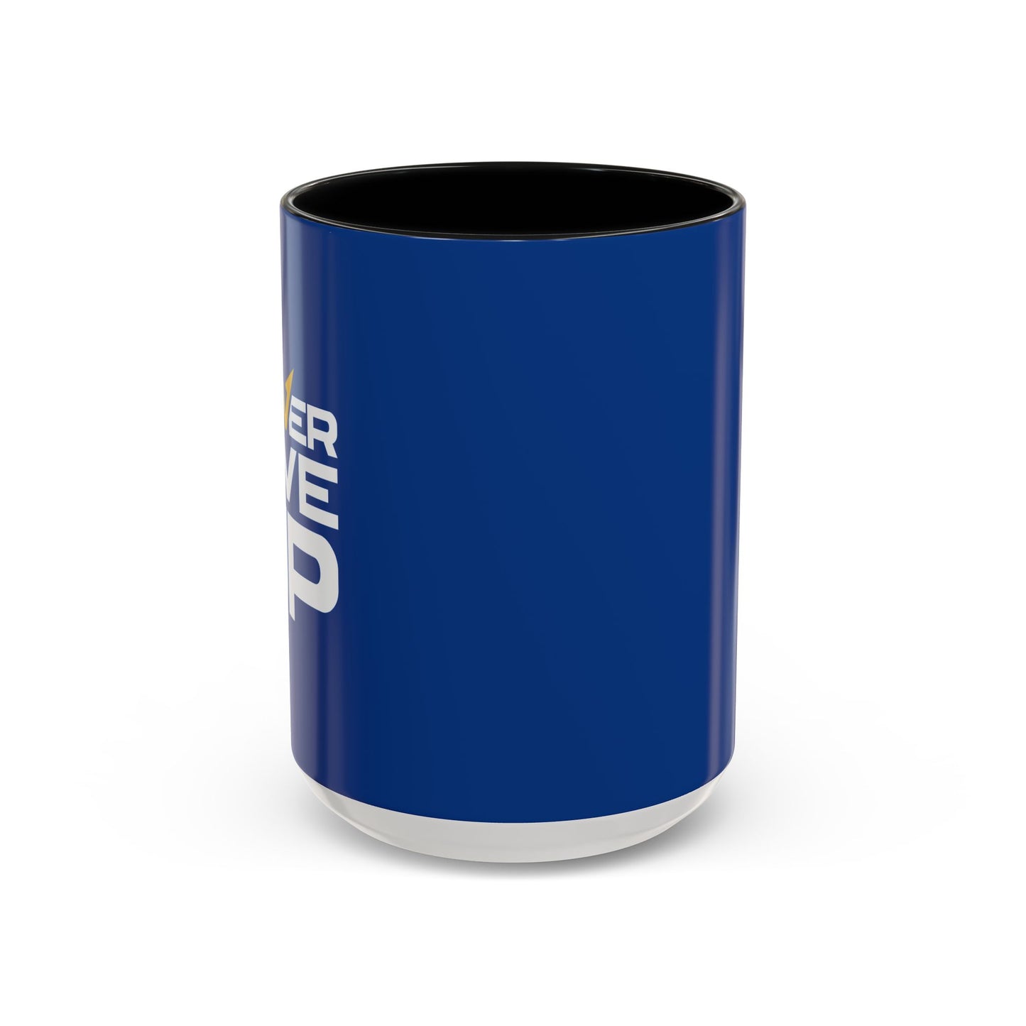 Never Give Up Accent Coffee Mug (11, 15oz)