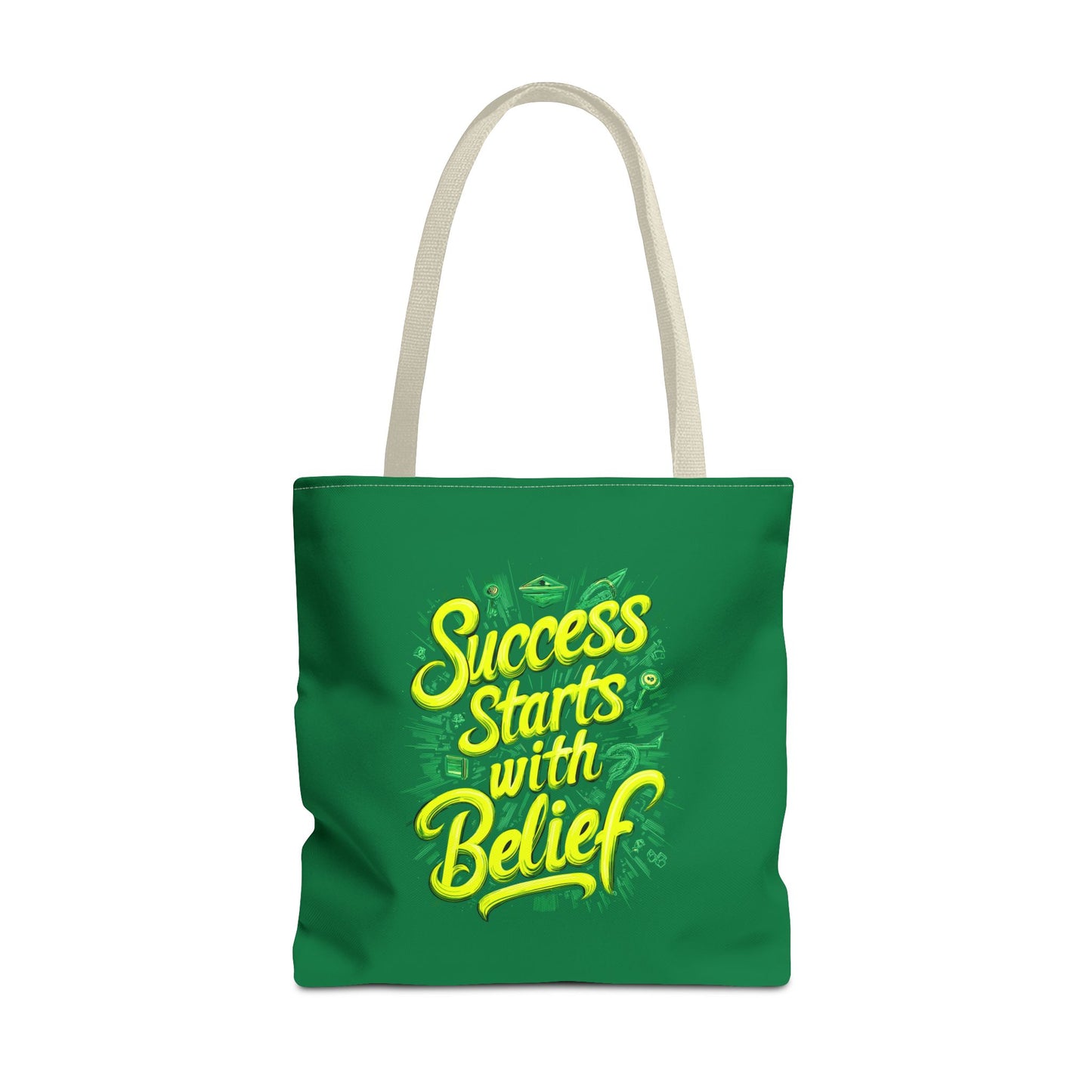 Success Starts With Belief Tote Bag (AOP)