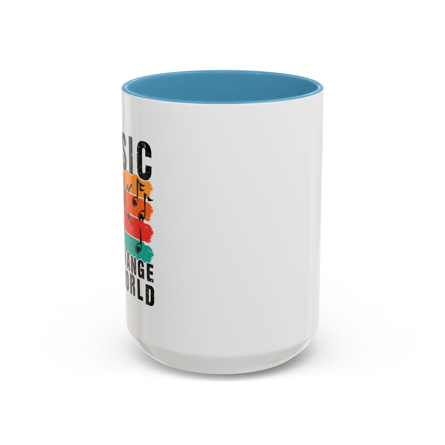 Music Can Change The World Accent Coffee Mug (11, 15oz)
