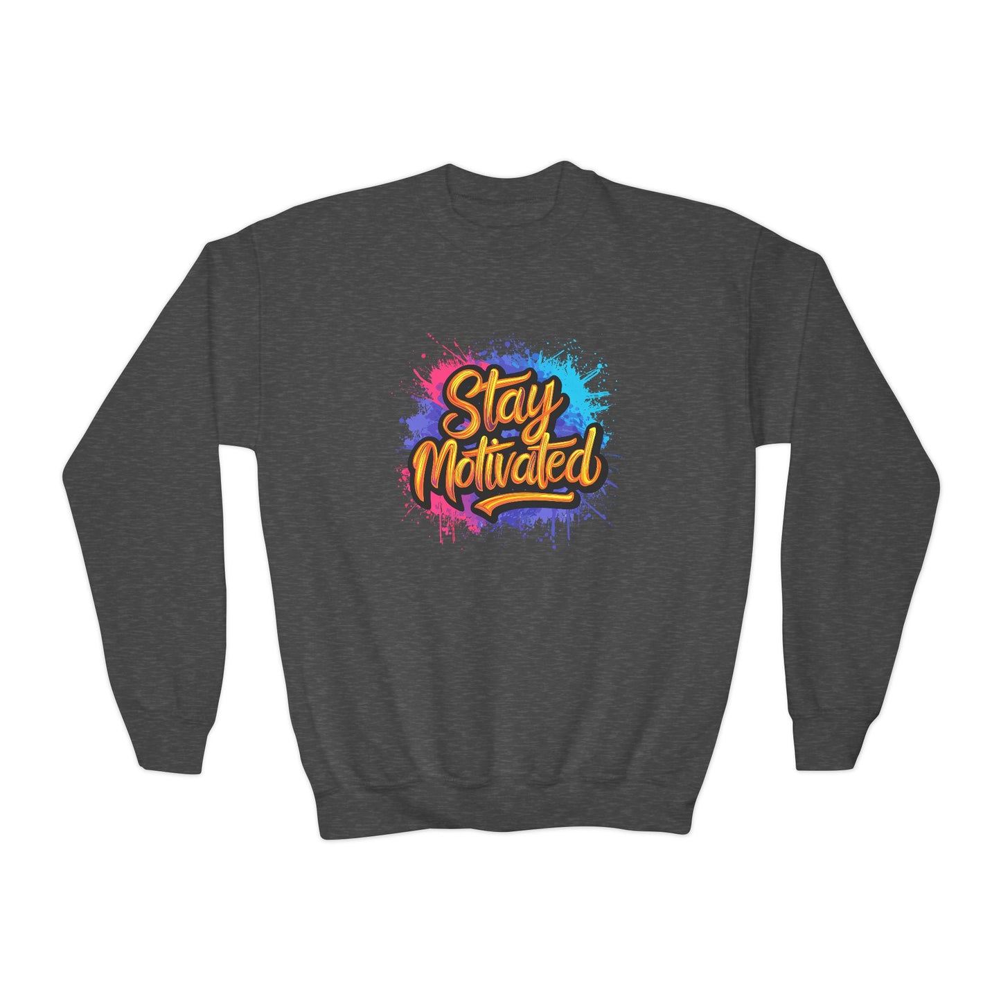 Stay Motivated Youth Crewneck Sweatshirt