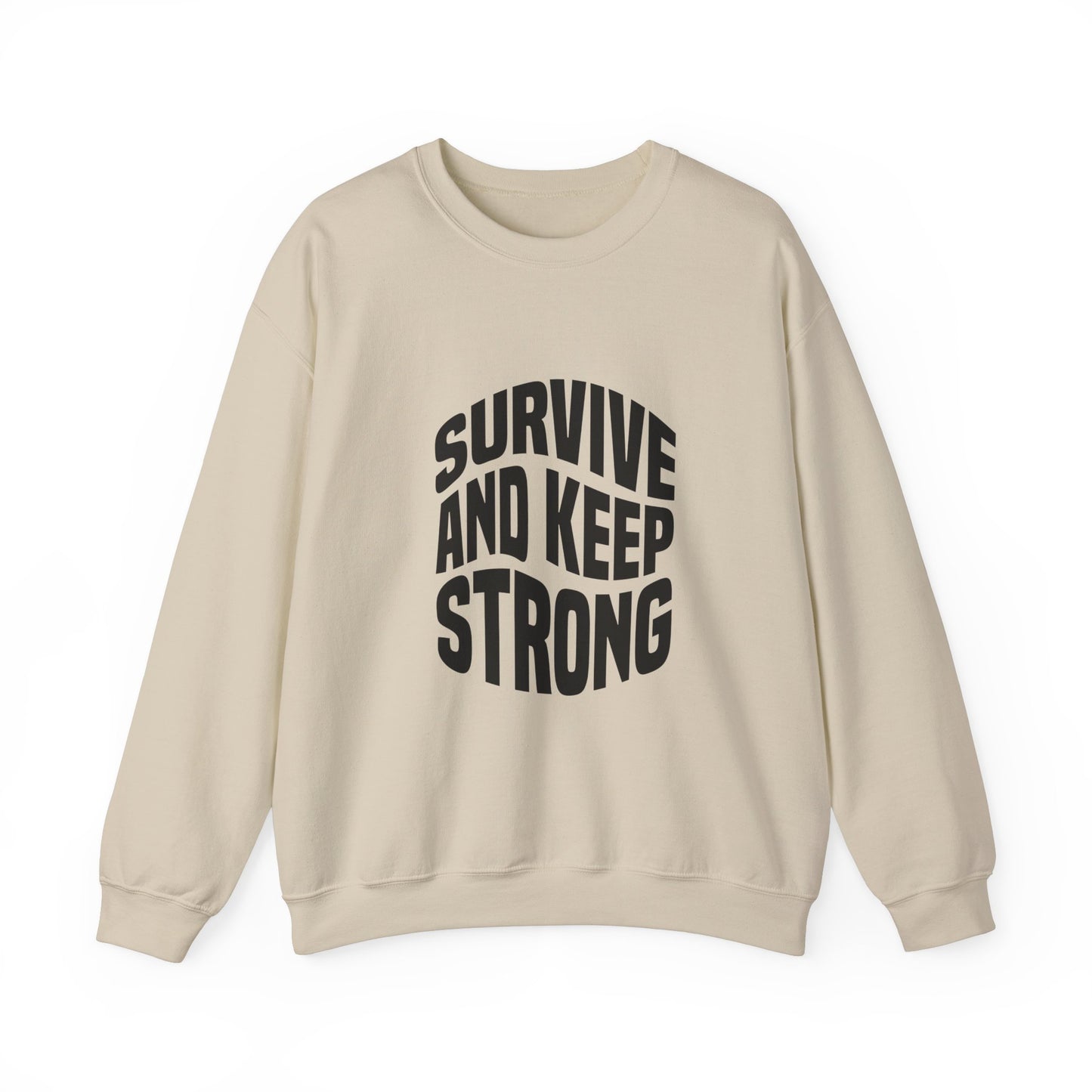 Survive And Keep Strong Unisex Heavy Blend™ Crewneck Sweatshirt
