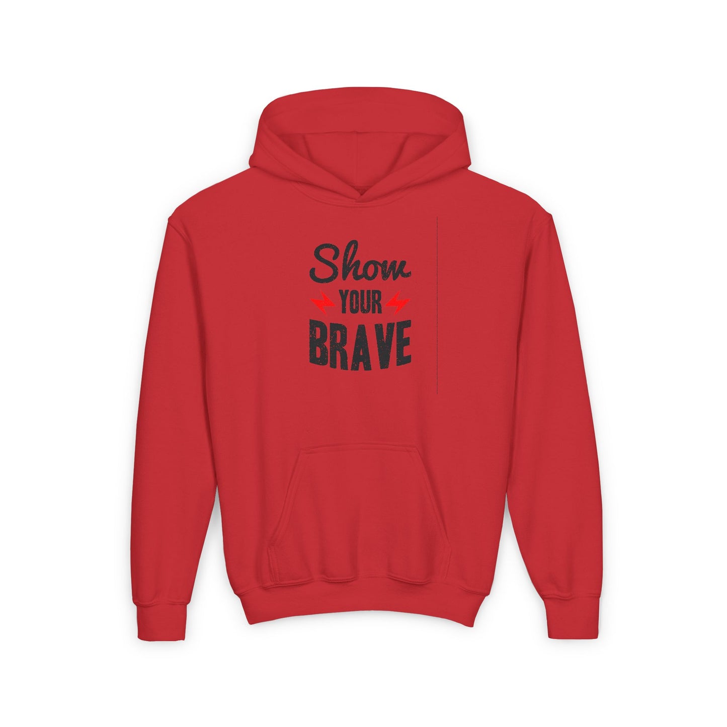 Show Your Brave Youth Heavy Blend Hooded Sweatshirt