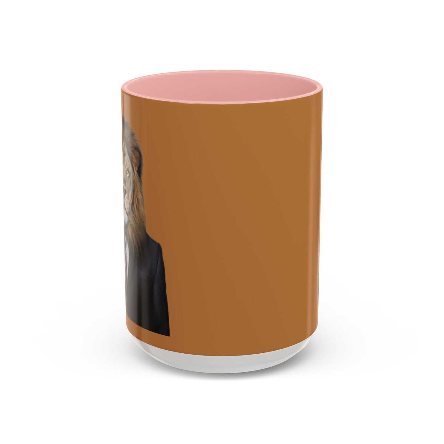 Lion Business Person Accent Coffee Mug (11, 15oz)