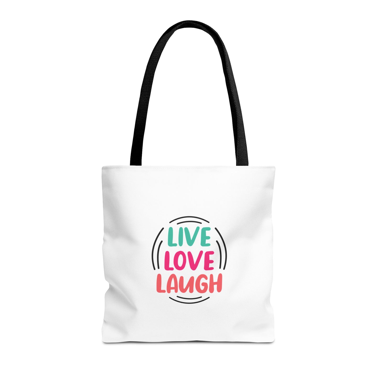 Live Love Laugh Tote Bag (AOP)