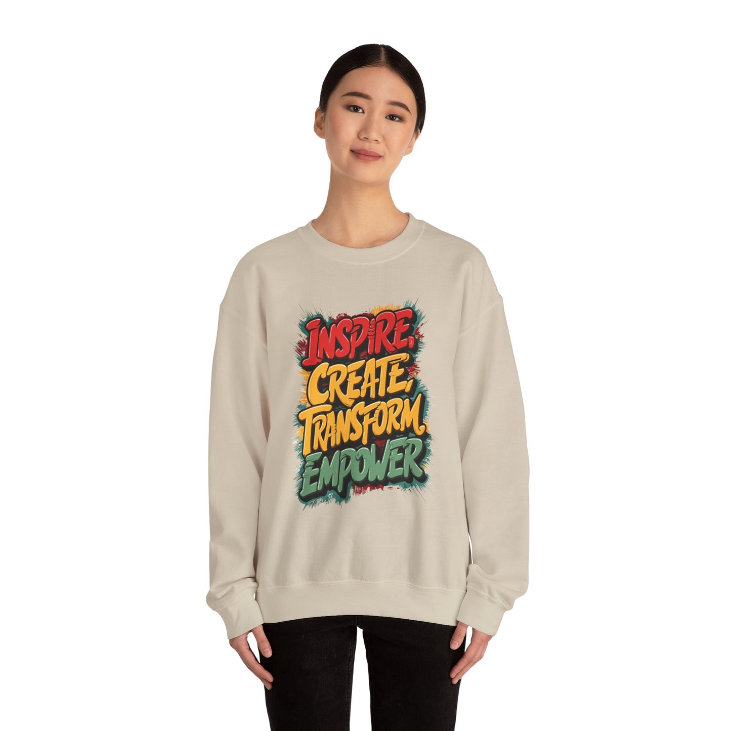 Inspire Create Transform Empower Unisex Heavy Blend™ Crewneck Sweatshirt