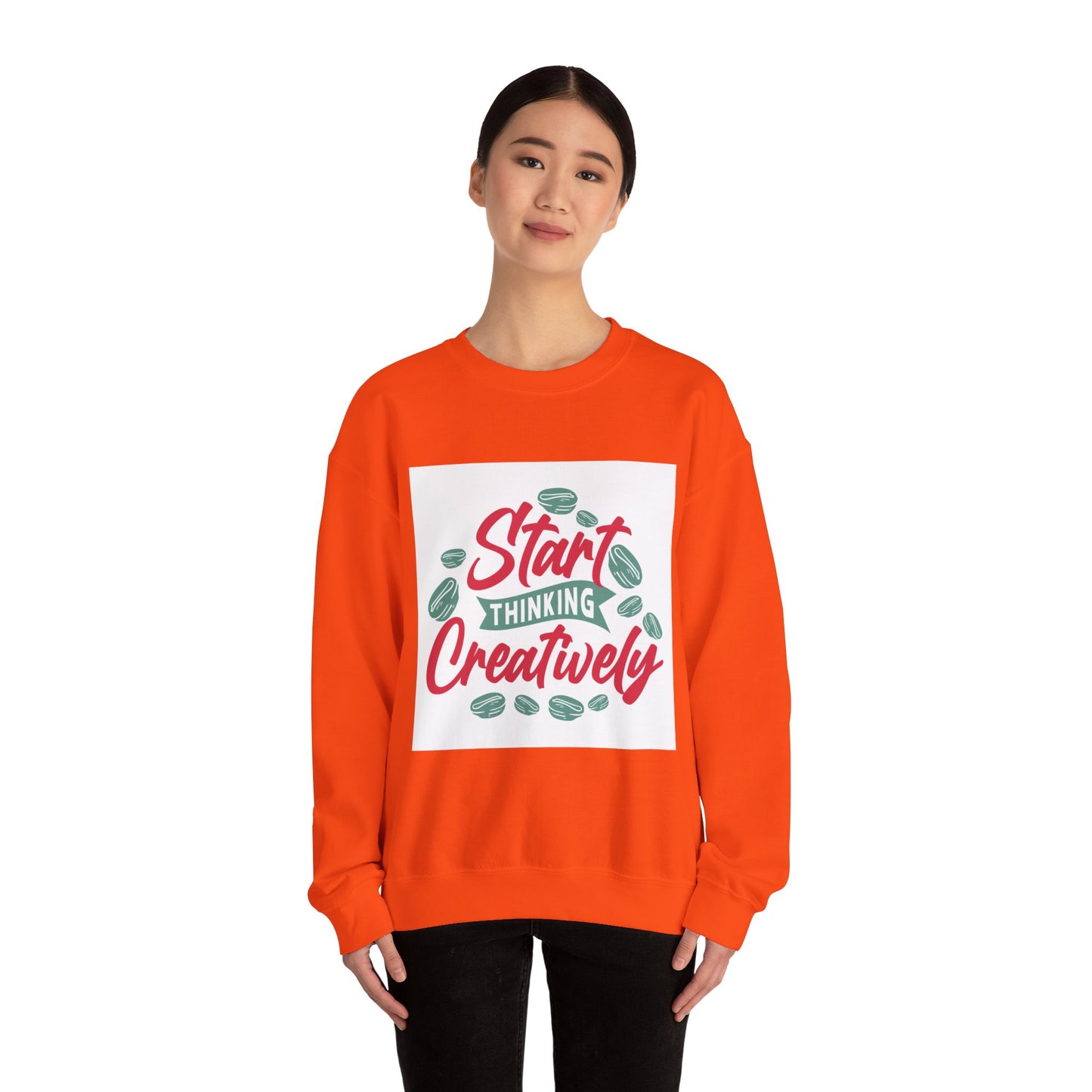 Start Thinking Unisex Heavy Blend™ Crewneck Sweatshirt