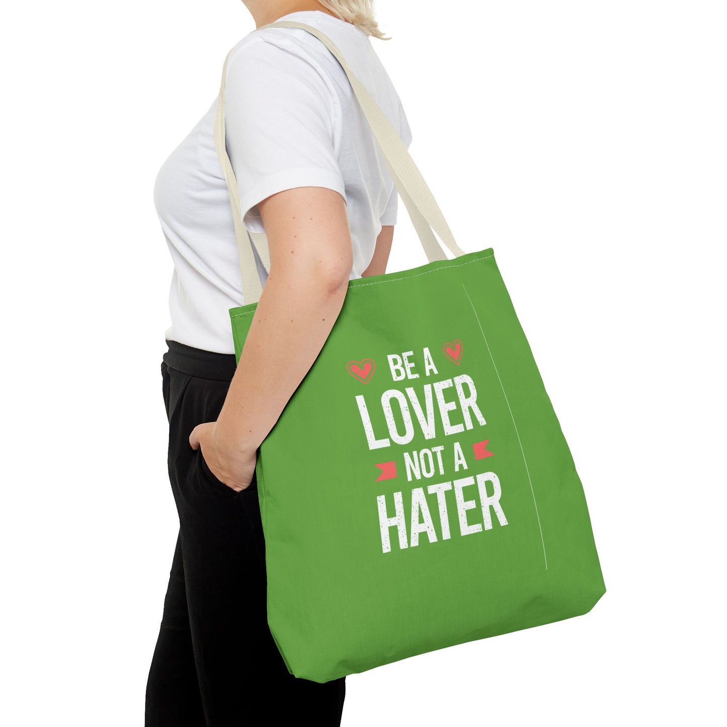 Be A Lover Not A Hater Tote Bag (AOP)