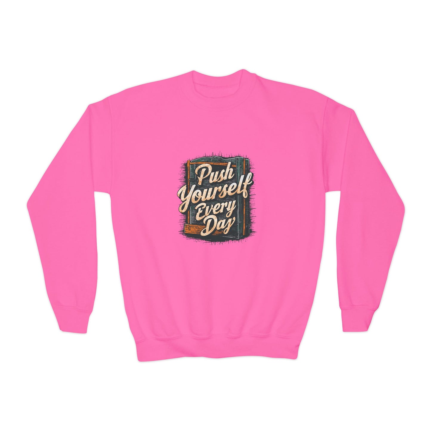 Push Yourself Every Day Youth Crewneck Sweatshirt