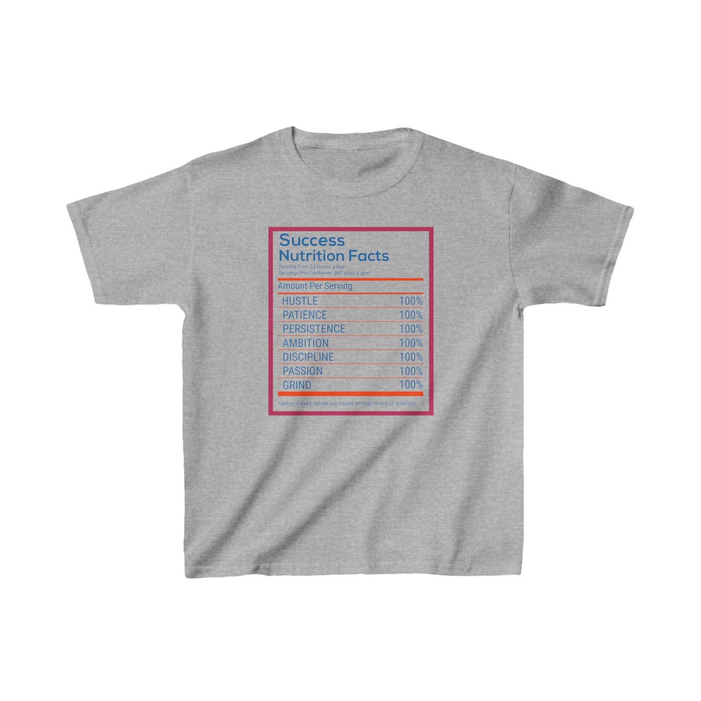 Success Nutrition Facts Kids Heavy Cotton™ Tee