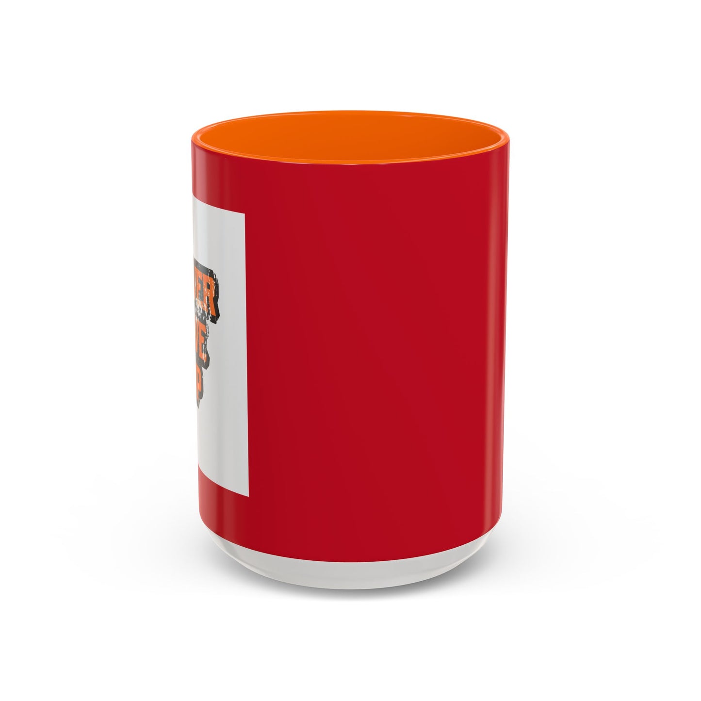 Never Give Up Accent Coffee Mug (11, 15oz)