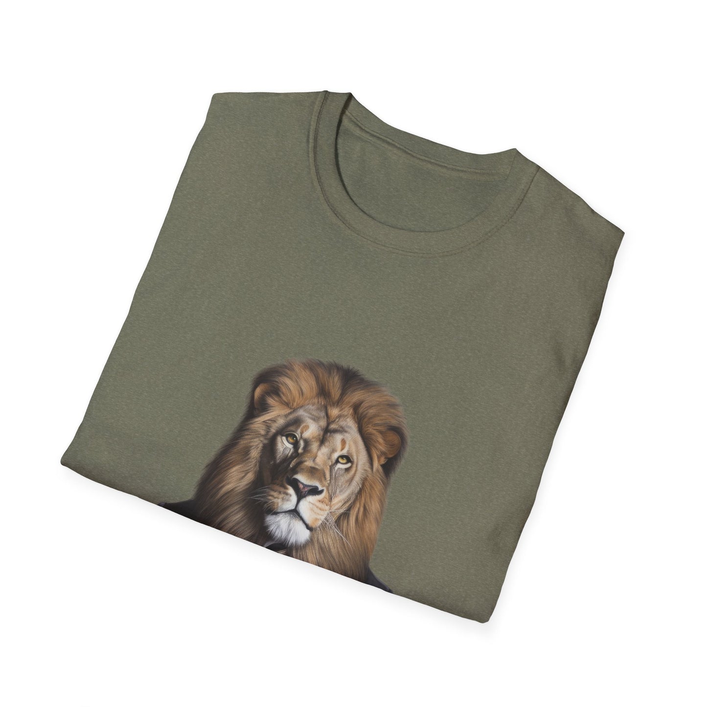 lion business person Unisex Softstyle T-Shirt