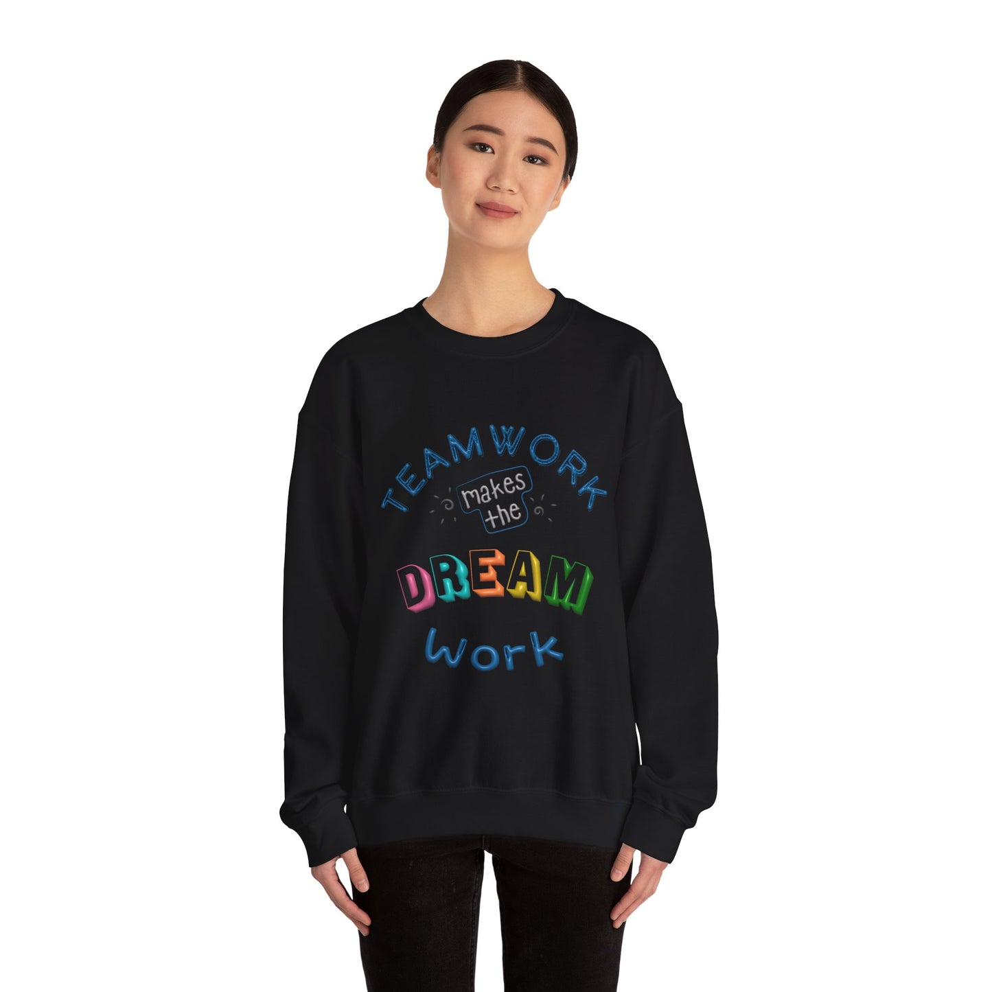 Team Work Makes The Dream Work Unisex Heavy Blend™ Crewneck Sweatshirt