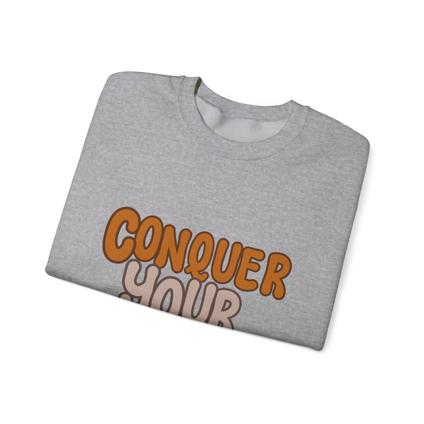 Conquer Your Goals Unisex Heavy Blend™ Crewneck Sweatshirt