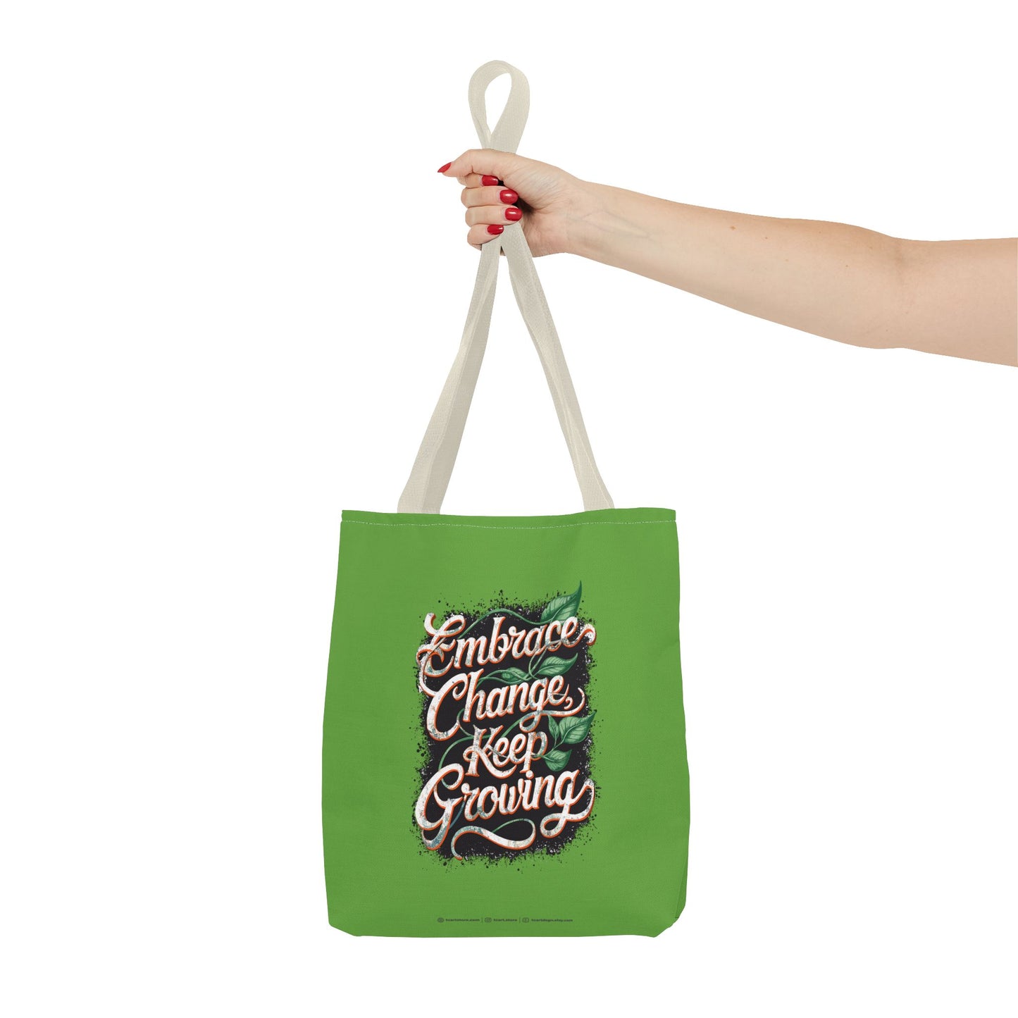 Embrace Change Keep Growing Tote Bag (AOP)
