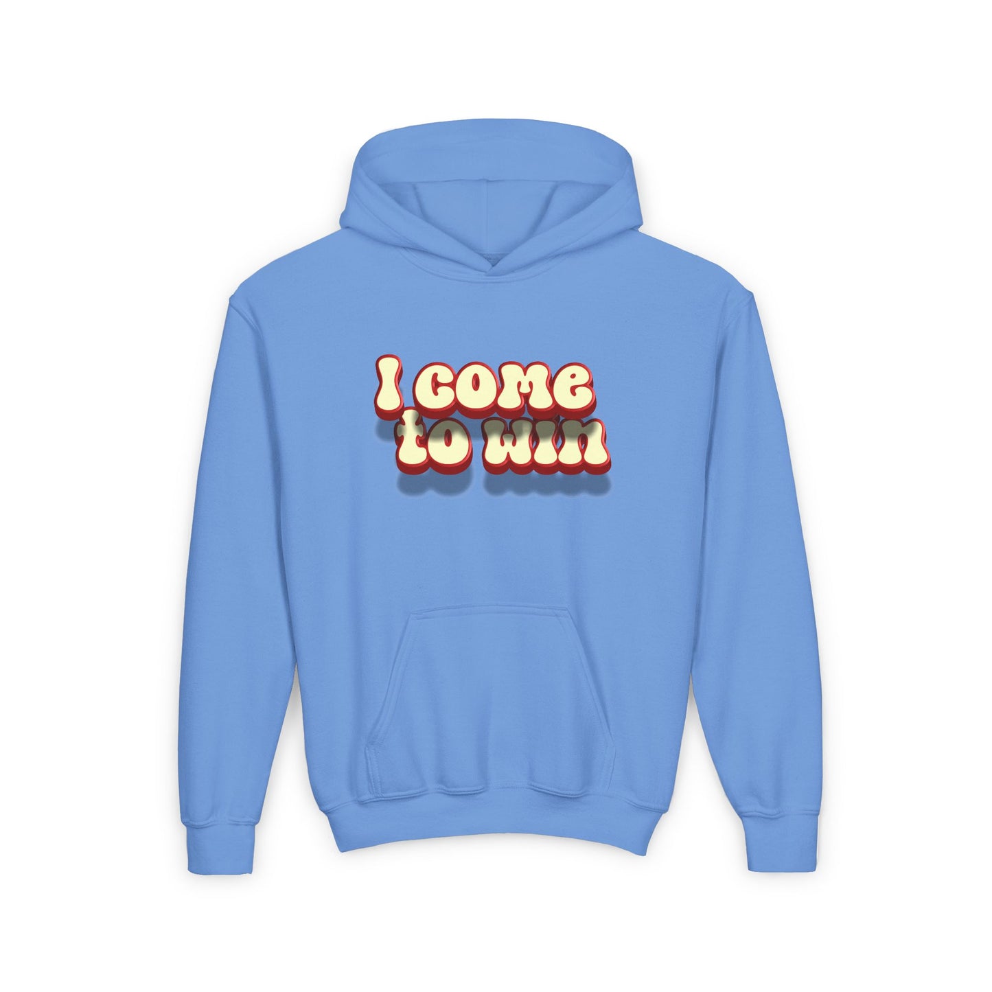 I Come To Win Youth Heavy Blend Hooded Sweatshirt