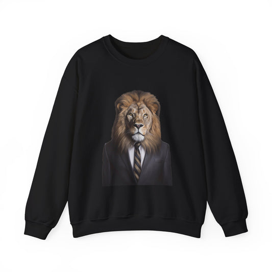 Lion Business Person Unisex Heavy Blend™ Crewneck Sweatshirt
