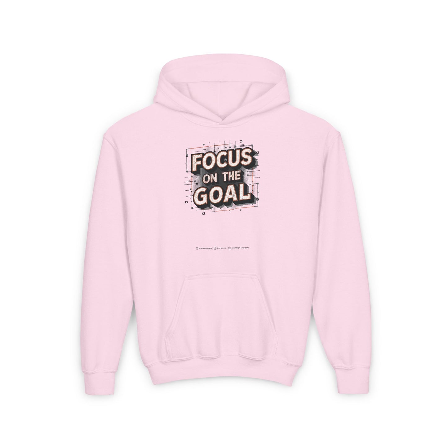 Focus On The Goal Youth Heavy Blend Hooded Sweatshirt