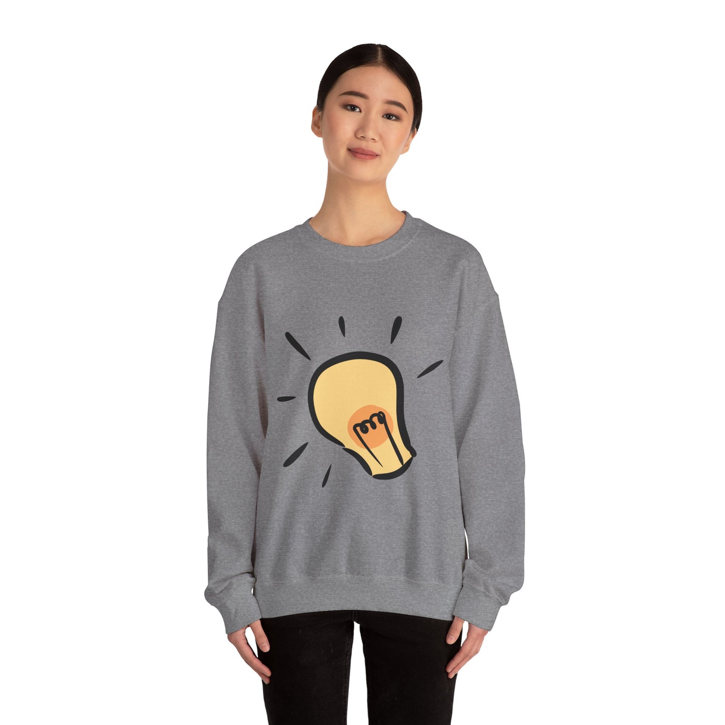 Light Bulb Unisex Heavy Blend™ Crewneck Sweatshirt