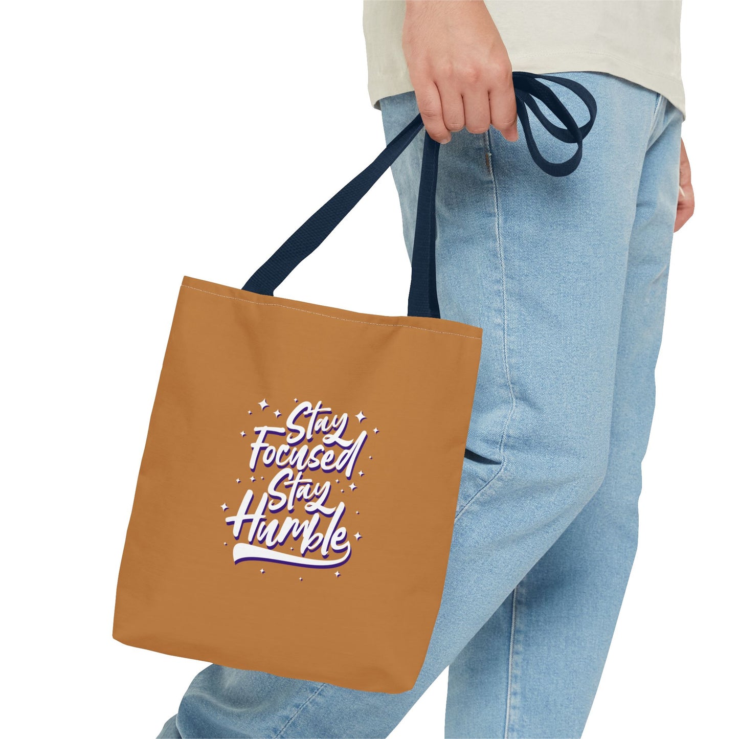 Stay Focused Stay Humble Tote Bag (AOP)