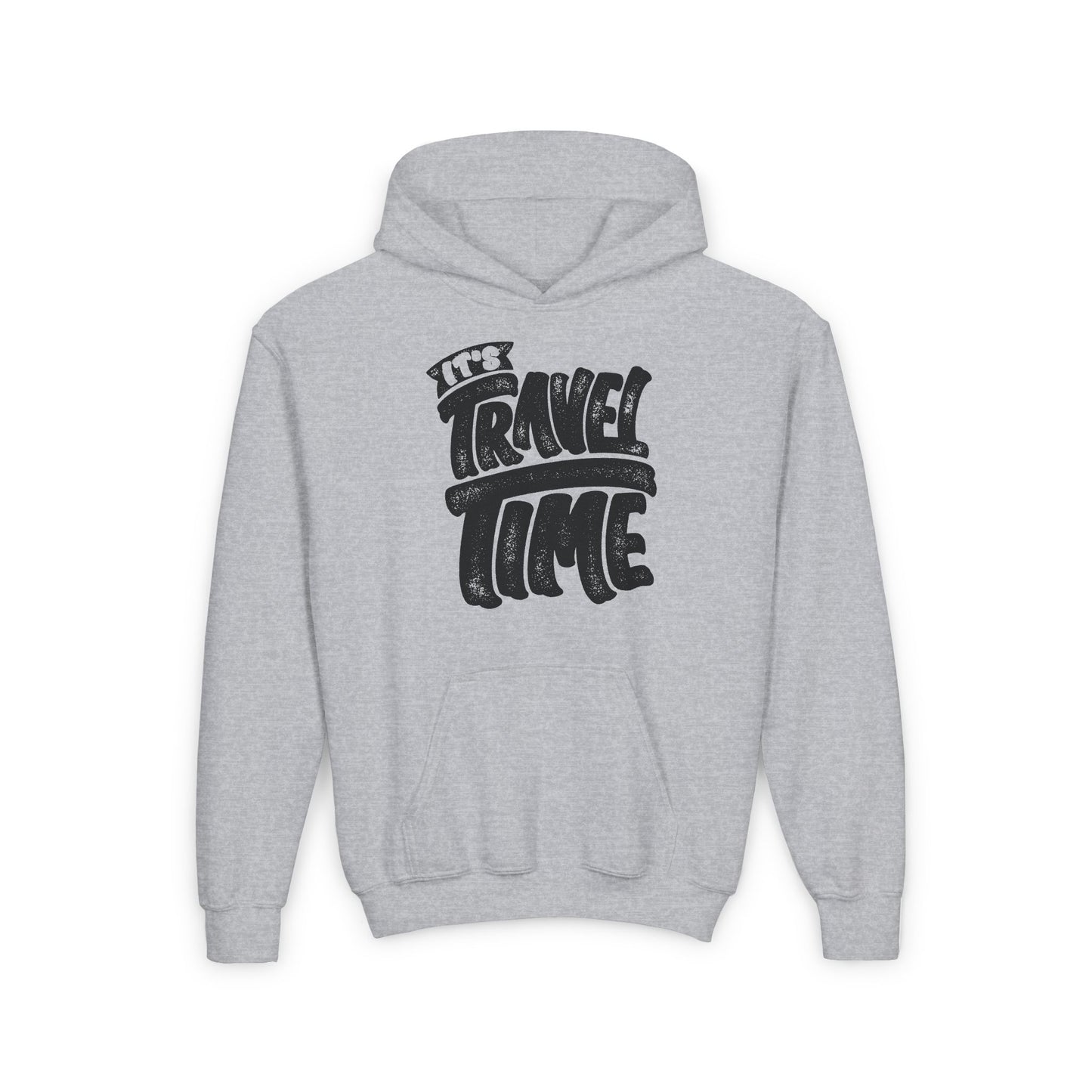 It's Travel Time Youth Heavy Blend Hooded Sweatshirt