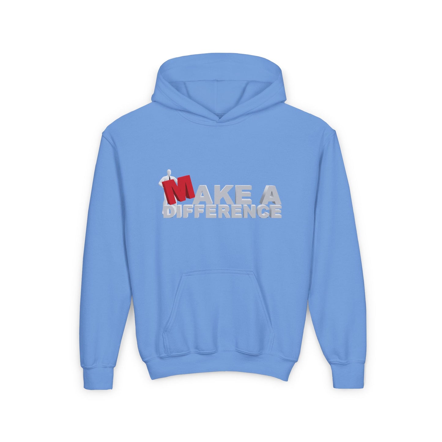 Make A Difference Youth Heavy Blend Hooded Sweatshirt