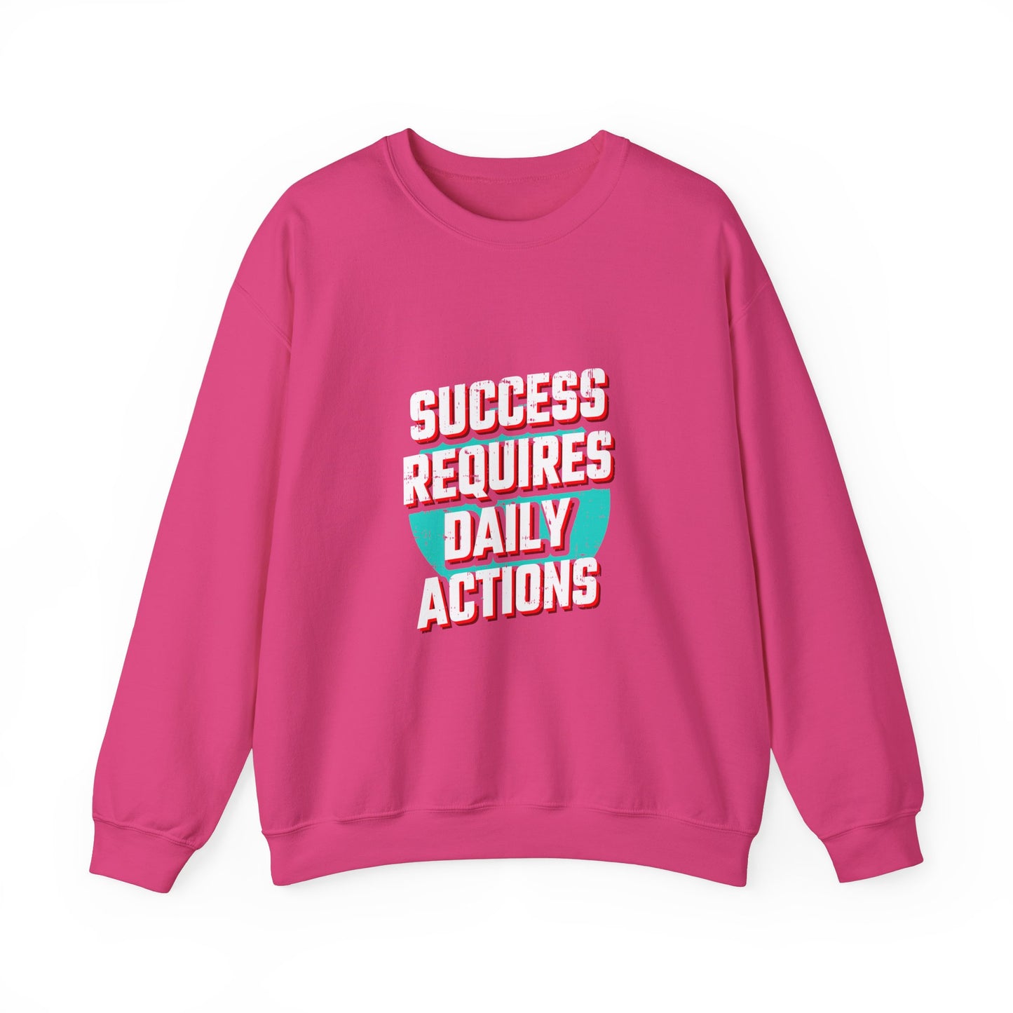 Success Requires Daily Actions Unisex Heavy Blend™ Crewneck Sweatshirt
